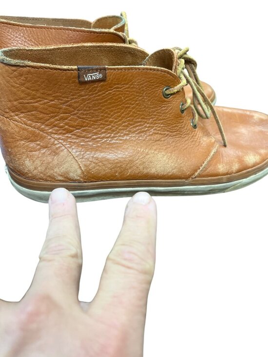 Vans Nubuck mens brown leather casual ankle boots sz 12 SKU 10-028 main image 9